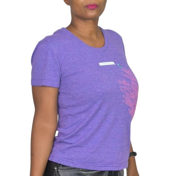 Dave Matthews Band Tee Purple Bird Tree TShirt Rock DMB American Apparel Small - Picture 6 of 13